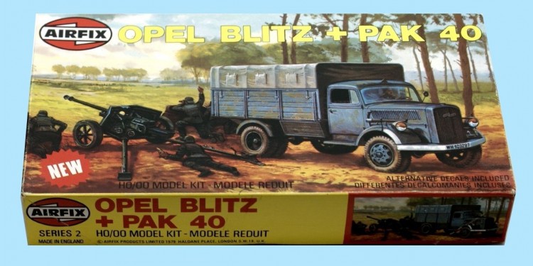 AIRFIX: 02315-5 OPEL BLITZ & PAK 40 GUN (SERIES 2) 1:76 - ORIGINAL BOX - SEALED
