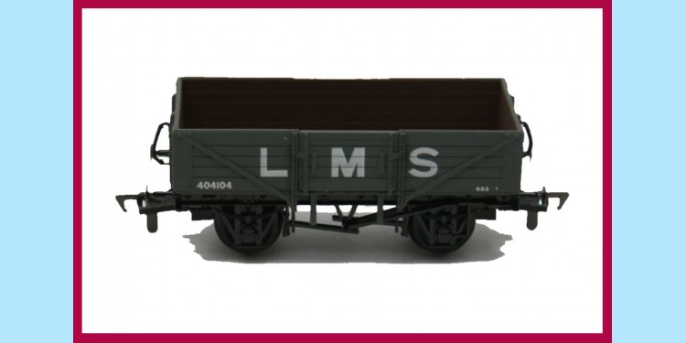AIRFIX RAILWAYS:54373-2 5-PLANK WAGON - L.M.S. - NEW