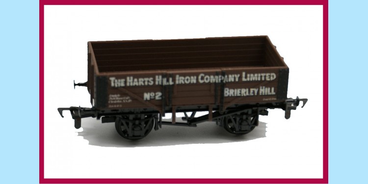 AIRFIX RAILWAYS: 54377-4 5-PLANK WAGON - HARTS HILL IRON CO. LTD.  - NEW