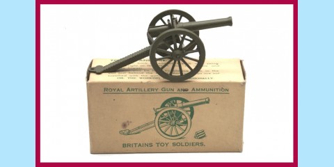 BRITAINS: 1263 - ROYAL ARTILLERY GUN - NEAR MINT - BOXED