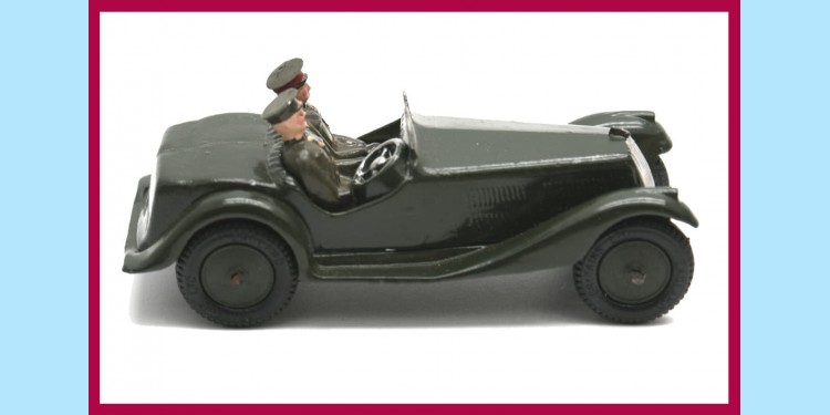 BRITAINS: 1448 - ARMY STAFF CAR - BOXED - NEAR MINT