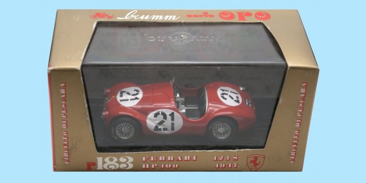 BRUMM: R183 - 1947 FERRARI 125 S  - RED - BOXED - MINT