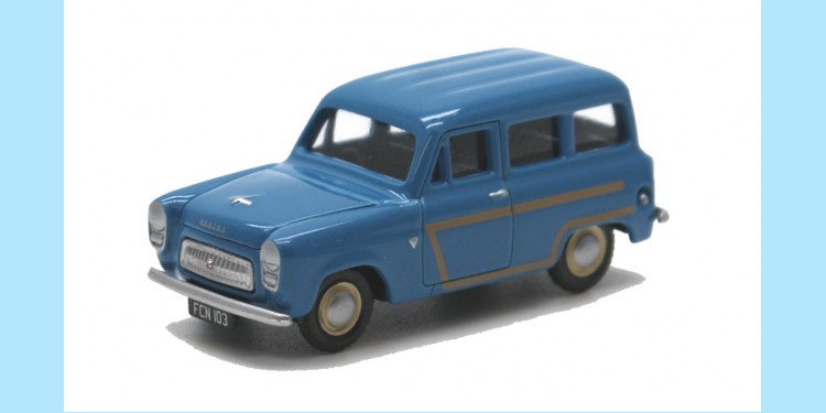 CLASSIX: EM76871 FORD 100E SQUIRE ESTATE - BLUE WITH WOOD - NEW
