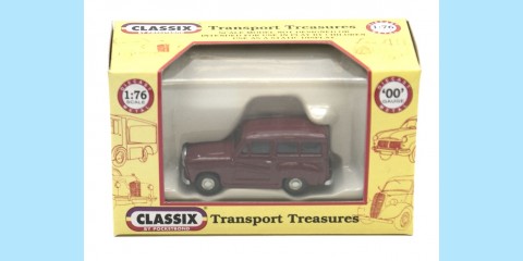 CLASSIX: EM76861 AUSTIN A35 ESTATE - MAROON - NEW