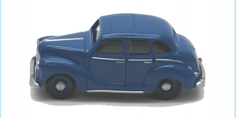 CLASSIX: EM76814 AUSTIN A40 DEVON - 4-DOOR - STREAMLINE BLUE - NEW