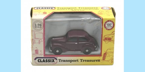 CLASSIX: EM76816 AUSTIN A40 DEVON - 4-DOOR -CHERRY RED - NEW