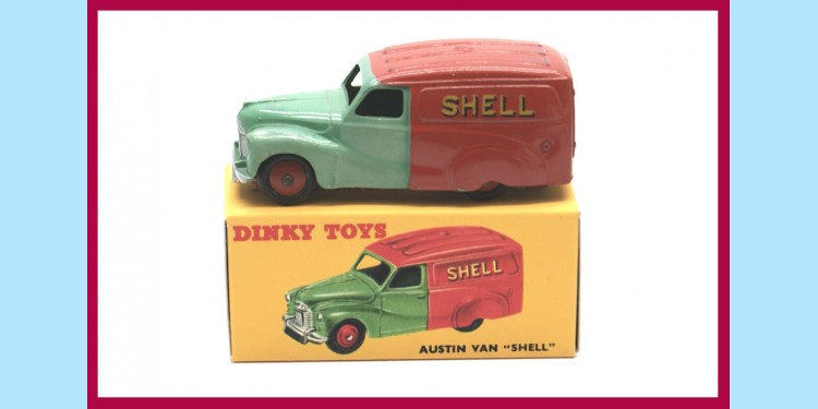 DINKY: 470 - AUSTIN DEVON VAN - 'SHELL' / 'BP' - EXCELLENT