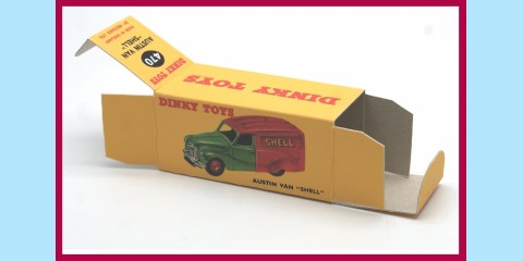 DINKY: 470 - AUSTIN DEVON VAN - 'SHELL' / 'BP' - EXCELLENT