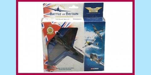 CORGI AVIATION: AA49101 - HAWKER HURRICANE MKI - 85 SQUADRON RAF - NEW