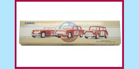 CORGI CLASSICS: 97709 - ALPINE RALLY SET - THREE VEHCILE SET - NEW