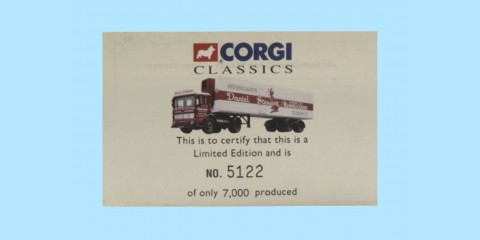 CORGI CLASSICS: 21402 AEC REFRIDGERATED BOX TRAILER SET - NEW