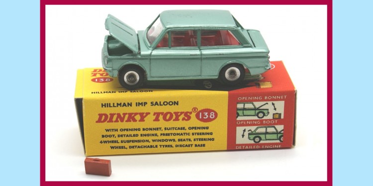 DINKY: 138 HILLMAN IMP METALLIC GREEN - VERY GOOD - BOXED
