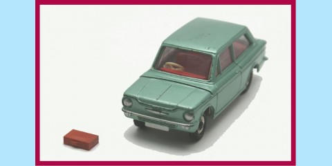 DINKY: 138 HILLMAN IMP METALLIC GREEN - VERY GOOD - BOXED