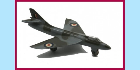DINKY: 736 - HAWKER HUNTER FIGHTER - NEAR MINT - ORIGINAL BOX
