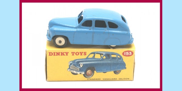 DINKY: 153 - STANDARD VANGUARD SALOON - BLUE - EXCELLENT - BOXED