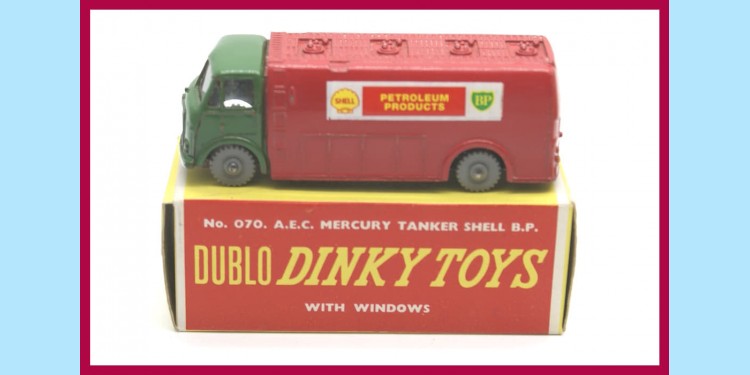 DINKY DUBLO: 070 - AEC MECURY SHELL BP TANKER - ORIGINAL BOX - NEAR MINT DINKY DUBLO: 070 - AEC MECURY SHELL BP TANKER - ORIGINAL BOX - NEAR MINT