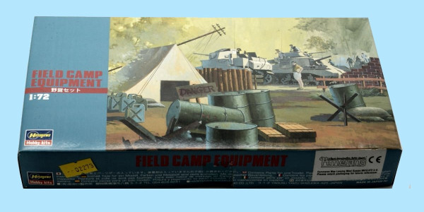 HASEGAWA: 31132 FIELD CAMP EQUIPMENT - ORIGINAL BOX - SEALED