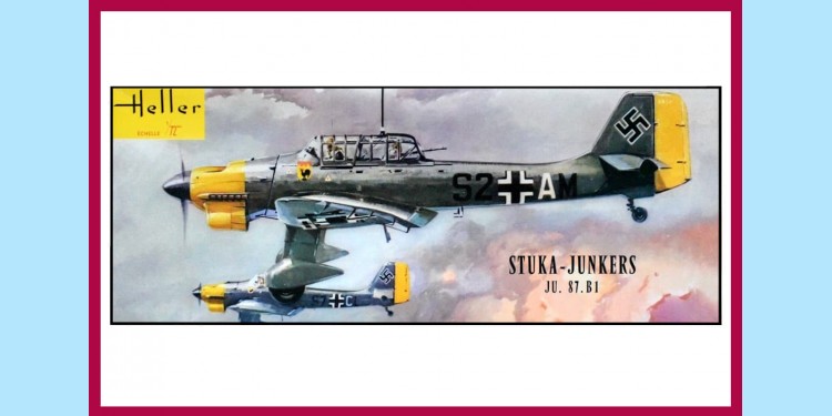 HELLER: L 388 - STUKA JUNKERS JU 87 B1 - ORIGINAL BOX - SEALED