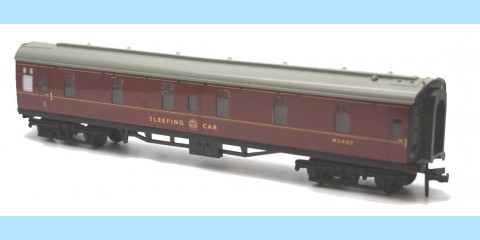 HORNBY DUBLO: 4078 W2402 SLEEPING CAR - ORIGINAL BOX - EXCELLENT