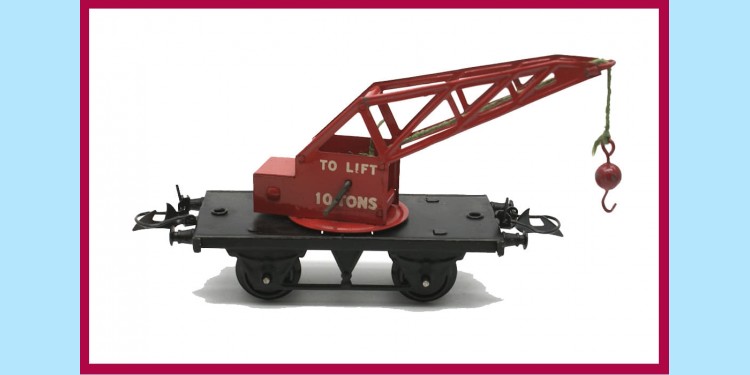 HORNBY TRAINS: NO. 1 - CRANE TRUCK (RED) - EXCELLENT - BOXED