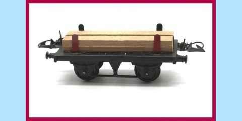HORNBY TRAINS: 42230 NO. 1 - TIMBER WAGON - NEAR MINT - BOXED