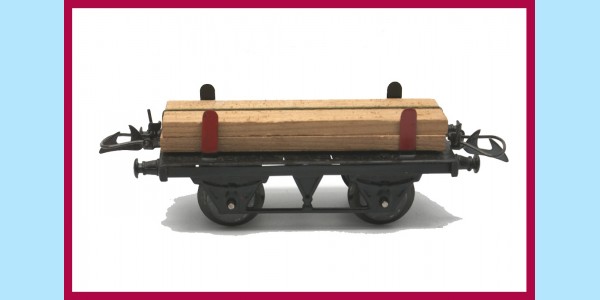HORNBY TRAINS: NO. 1 - TIMBER WAGON - NEAR MINT - BOXED