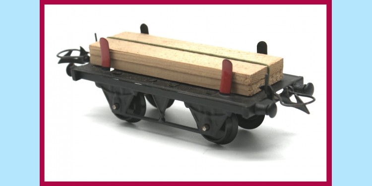 HORNBY TRAINS: 42230 NO. 1 - TIMBER WAGON - NEAR MINT - BOXED