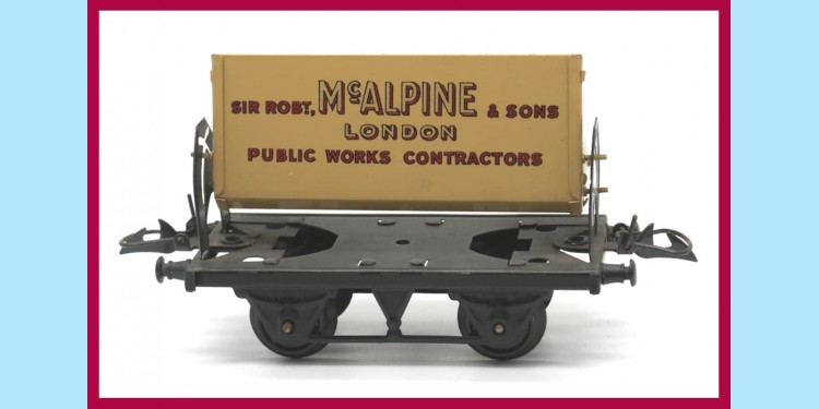 HORNBY TRAINS: 42225 NO. 1 - SIDE TIPPING WAGON - 'MCALPINE' - NEAR MINT - ORIGINAL BOX