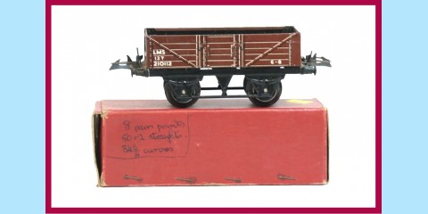HORNBY TRAINS: R177 - LMS NO.1 OPEN WAGON - ORIGINAL BOX - VERY RARE