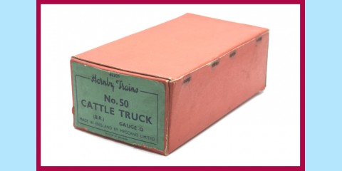 HORNBY TRAINS: 42108 NO. 50 - CATTLE TRUCK - VERY GOOD - ORIGINAL BOX