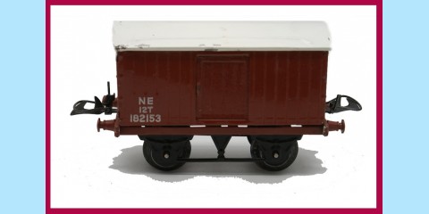 HORNBY TRAINS: NO. 1 - GOODS VAN - EXCELLENT - ORIGINAL BOX