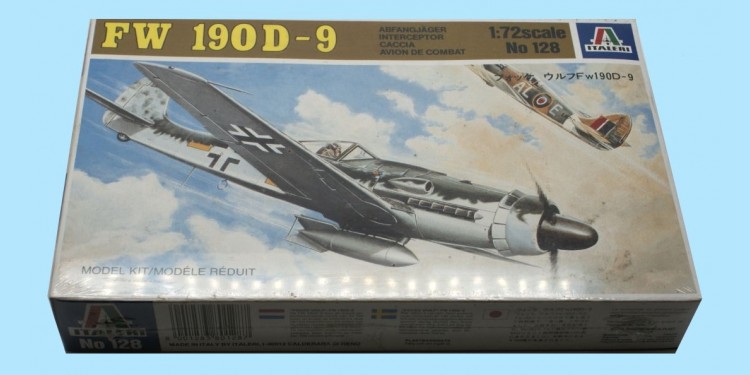ITALERI: 128 FOCKE WULF FW 190D-9 INTERCEPTOR 1:72 - NEW - SEALED