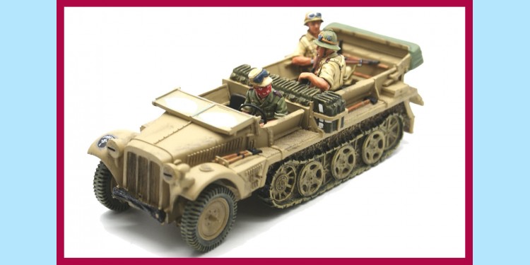 KING AND COUNTRY: AK020 - AFRIKA CORP - DESERT DEMAG - HALF-TRACK - NEW