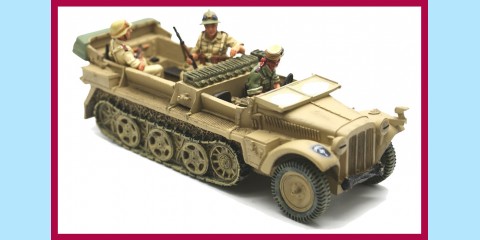 KING AND COUNTRY: AK020 - AFRIKA CORP - DESERT DEMAG - HALF-TRACK - NEW