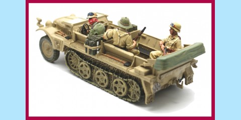 KING AND COUNTRY: AK020 - AFRIKA CORP - DESERT DEMAG - HALF-TRACK - NEW