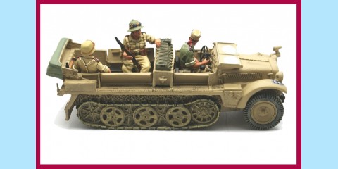 KING AND COUNTRY: AK020 - AFRIKA CORP - DESERT DEMAG - HALF-TRACK - NEW