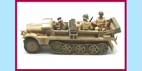 KING AND COUNTRY: AK020 - AFRIKA CORP - DESERT DEMAG - HALF-TRACK - NEW