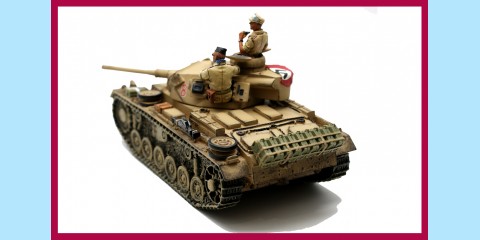 KING AND COUNTRY: AK019 - GERMAN PANZER III TANK AND CREW - NEW