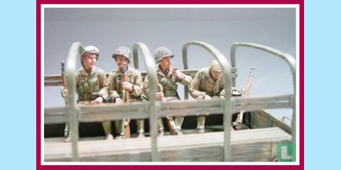 KING AND COUNTRY: DD040 - FOUR SITTING GI'S - D-DAY 44' - NEW
