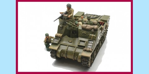 KING AND COUNTRY: DD030 - M7 PRIEST SELF PROPELLED GUN AND CREW - NEW