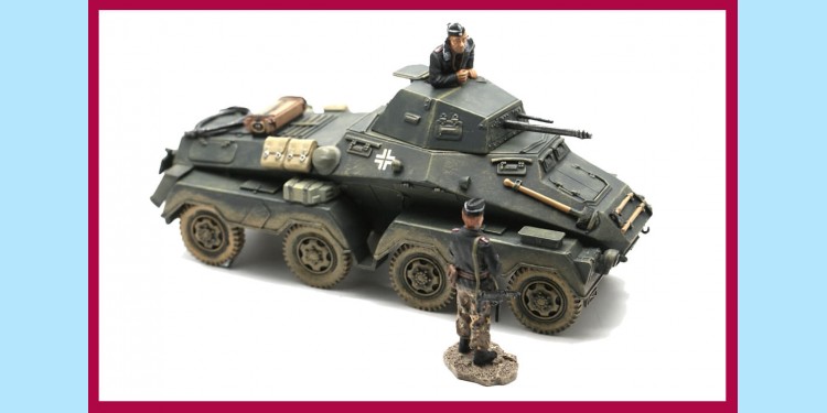 KING AND COUNTRY: WSS032 - SDK FZ231/4 - 8 WHEELED ARMOURED CAR - NEW