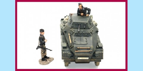 KING AND COUNTRY: WSS032 - SDK FZ231/4 - 8 WHEELED ARMOURED CAR - NEW