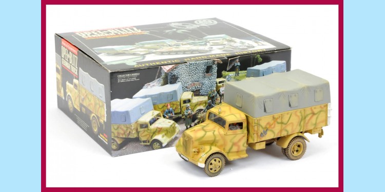 KING AND COUNTRY: WSS090 - WWII - OPEL BLITZ TRUCK WITH DRIVER - NEW