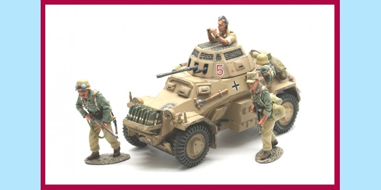 KING AND COUNTRY: AK024 - AFRIKA CORP - ARMOURED CAR - MINT