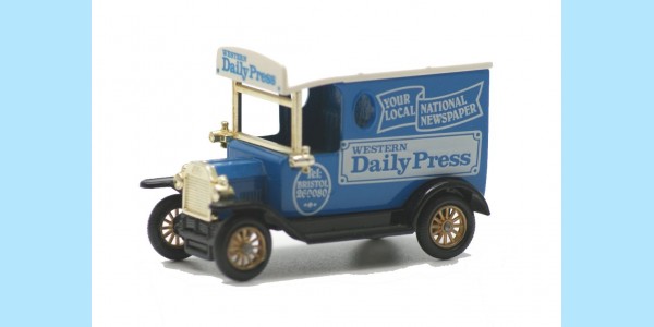 LLEDO: LP006 179 - 1928 FORD MODEL 'T'' VAN - WESTERN DAILY PRESS - MINT -  BOXED