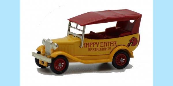 LLEDO: LP014 007A - 1930 FORD MODEL 'A' SALOON WITH HOOD - HAPPY EATER - MINT - BOXED