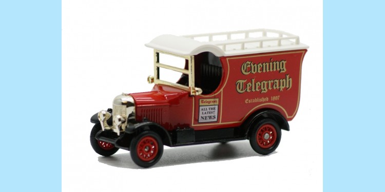 LLEDO: LP050 124 - 1926 BULLNOSE MORRIS VAN  - EVENING TELEGRAPH - MINT -  BOXED