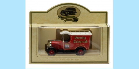 LLEDO: LP050 124 - 1926 BULLNOSE MORRIS VAN  - EVENING TELEGRAPH - MINT -  BOXED