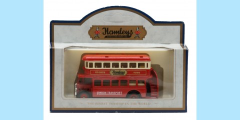 LLEDO: LP015 022A - 1932 AEC REGENT DOUBLE DECK BUS - HAMLEYS - MINT - BOXED