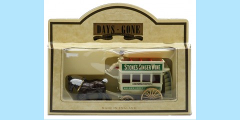 LLEDO: DG004 013 - HORSE DRAWN OMNIBUS - STONES GINGER WINE - MINT - BOXED